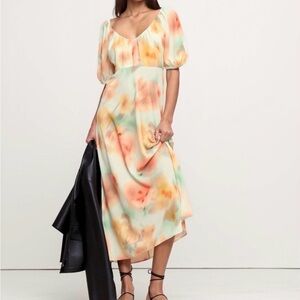 Banana Republic Crepe V-Neck Maxi Dress